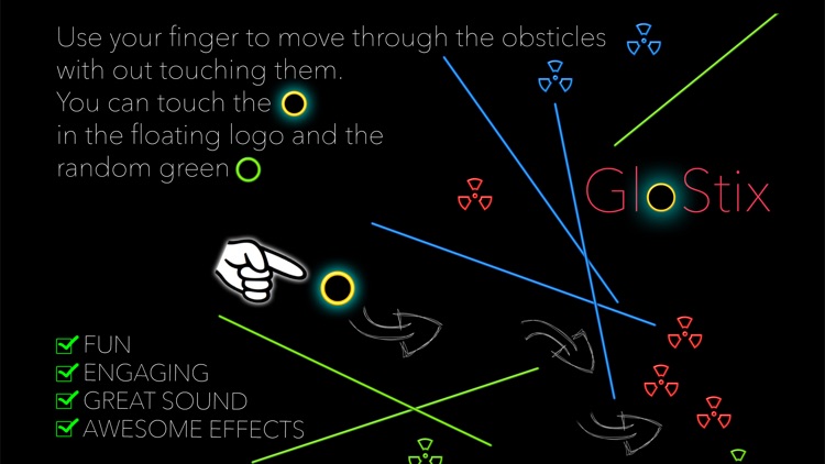 GloStix - Dynamic Avoidance Adventure Game you can play in the dark