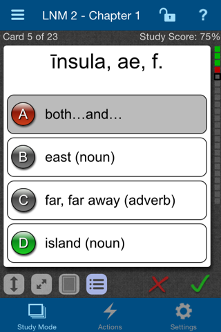 Latin for the New Millennium Level 2 Vocabulary Flashcards screenshot 2