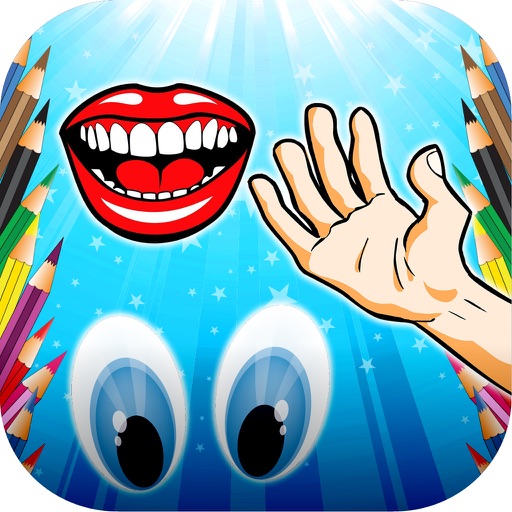 Coloring Book Body Parts iOS App