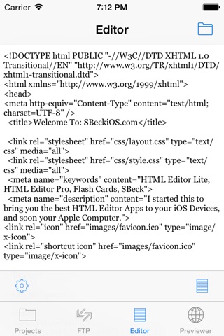 HTML Editor Lite screenshot 3