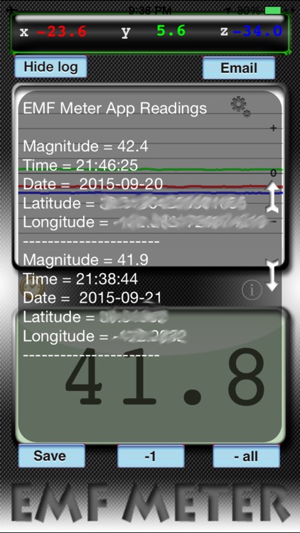 EMF Meter Free Utility for iPod, iPhone