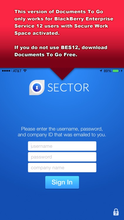 Documents To Go® - for BES12