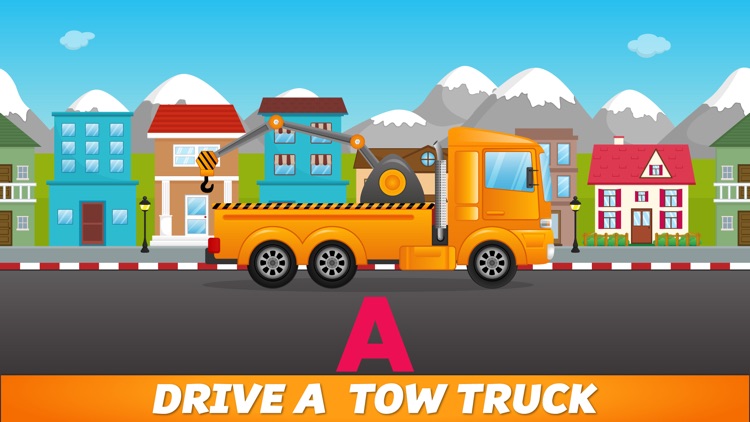 ABC Tow Truck Free - an alphabet fun game for preschool kids learning ABCs and love Trucks and Things That Go