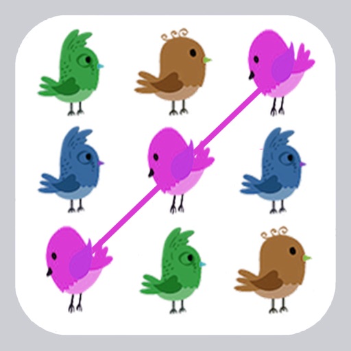 birds matching within fun time icon