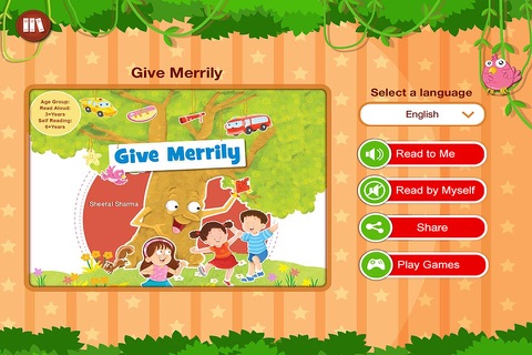 Give Merrily -  Interactive Reading Planet  series story authored by Sheetal Sharma screenshot 2