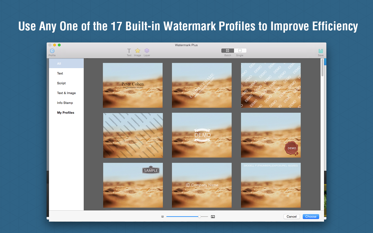 Watermark Plus 1.5.9 Mac 破解版 批量添加水印
