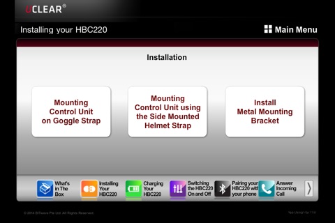 UCLEAR HBC220 instruction screenshot 3