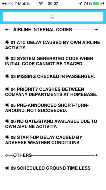 Airline Delay Codes