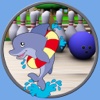 Dolphin bowling for kids - without advertising