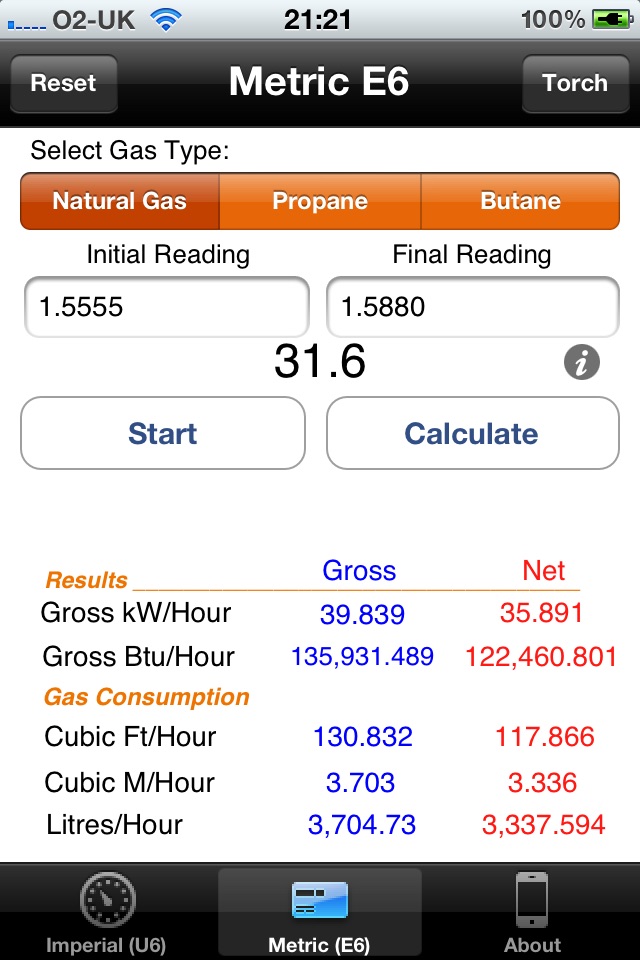 Gas Rate Calculator screenshot 3