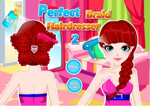 Perfect Braid Hairdresser 2 HD - The hottest hair games for girls and kids ! screenshot 4