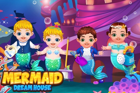 Mermaid Dream House - Little Ocean Kids Clean, Wash & Care Games screenshot 4