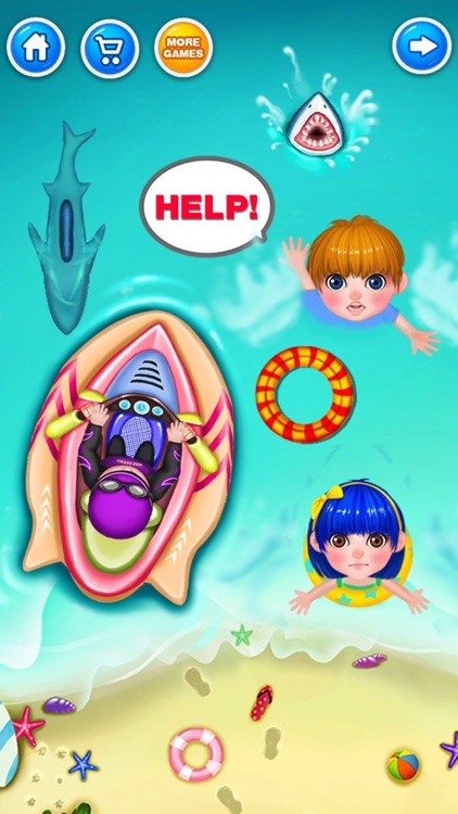Crazy Lifeguard Hero - Kids Games