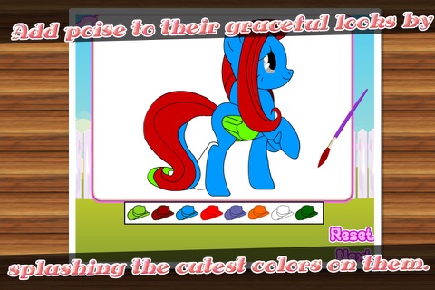 Coloring game-Lovely Pony screenshot 3