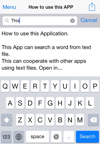 textSearch screenshot 2