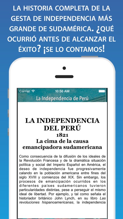 La independencia de Perú