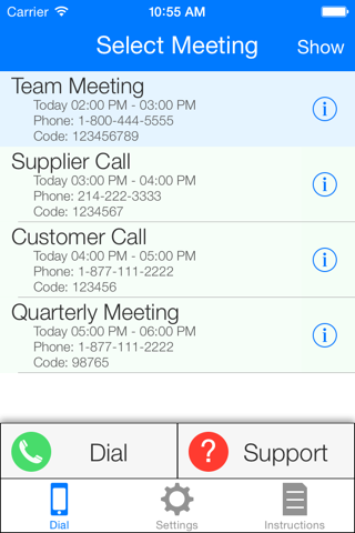 Dial My Meeting screenshot 2