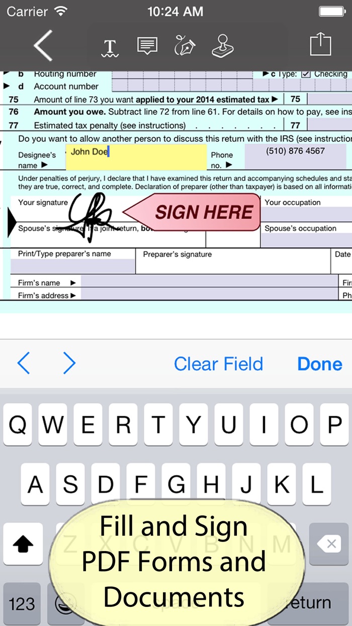 PDF Editor with Word Processor  Sketch pad
