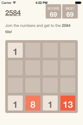 2048 Fibonacci screenshot 2