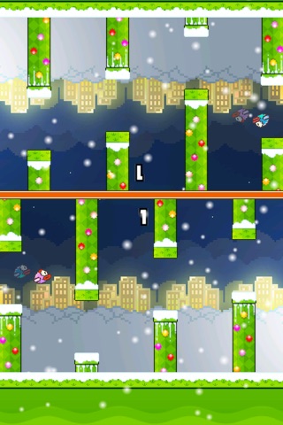 TinyFly Christmas 2014 - Xmas Flappy Racing - Multiplayer Birds Edition screenshot 2