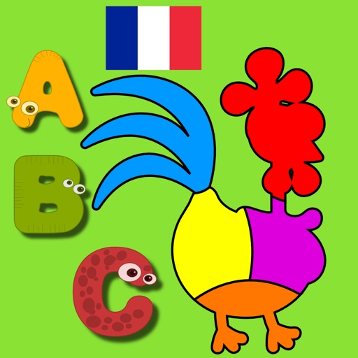 French Kids Shape Puzzles Free Icon