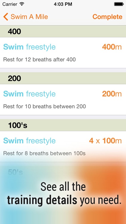 Swim! Bike! Run! : workout plans for swimming, cycling and running screenshot-3