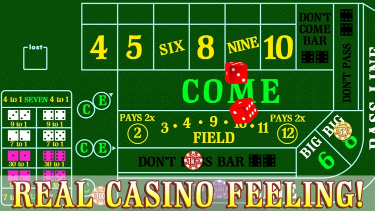 ```Craps School``` - Learn How To Play Craps with Dice Game Simulator