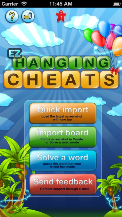 Hanging with free EZ Cheats – auto cheat with OCR for Hanging With Friends game