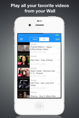 FeedApp: Media Player for your Social Timeline screenshot 2