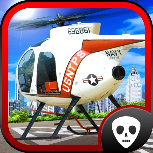 Helicopter 3D Parking Simulator Play and Test Fly Real Police, Rescue and Combat Heli icon