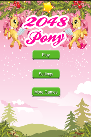 2048 Magic Pony Puzzle Match Game - Super Fun & Addictive Free App screenshot 2