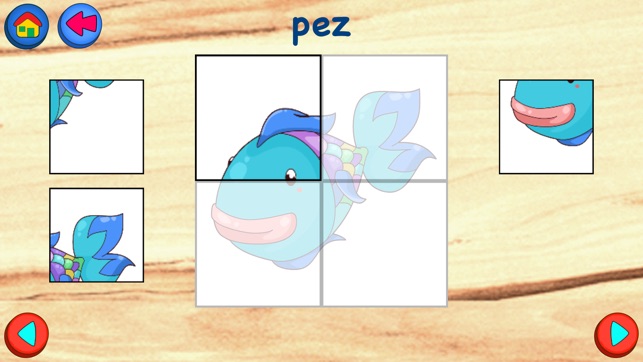 Rompecabezas para Niños en español: Primeras Palabras(圖1)-速報App