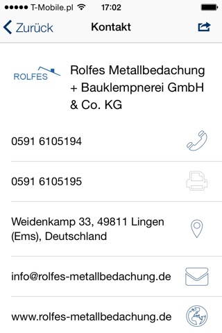 Rolfes Metallbedachung screenshot 3