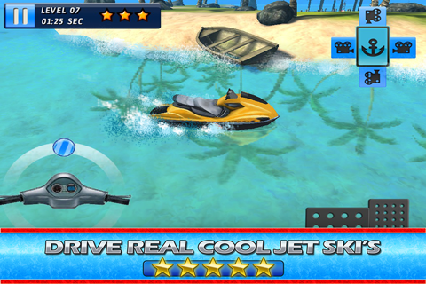 JetSki Water Sports Bike Skill Racing Ride 3D Parking Race Game screenshot 2