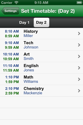 School Countdown Full - A Smart Class Timetable for Teacher and Student screenshot 4