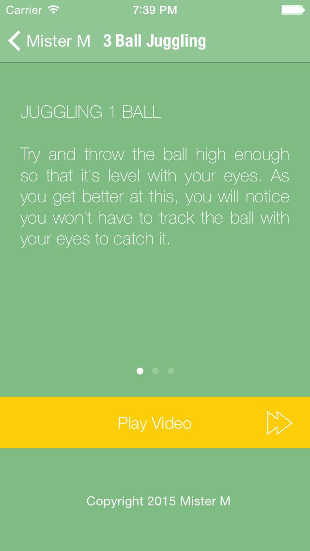 Juggling with Mister M