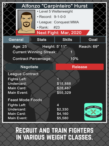 MMA Manager для iPad