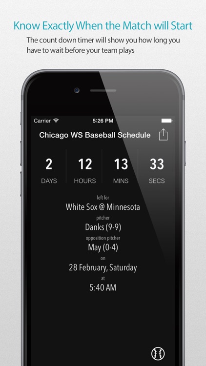 Chicago WS Baseball Schedule Pro — News, live commentary, standings and more for your team!