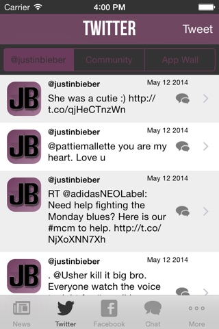 My Artist Alerts Premium for Justin Bieber screenshot 2