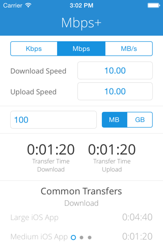 Mbps + Bandwidth Calculator screenshot 4