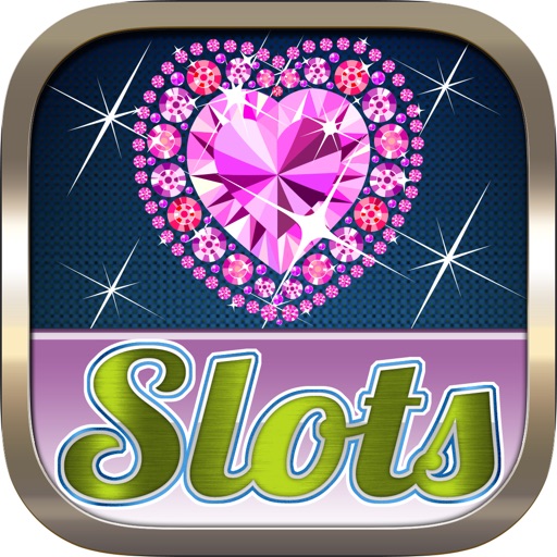 Awesome Diamond Casino Lucky Slots Machine Icon