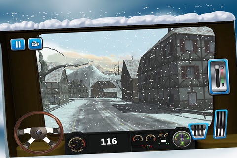 3D Snow Mover Simulator - Real trucker and parking simulation game screenshot 2