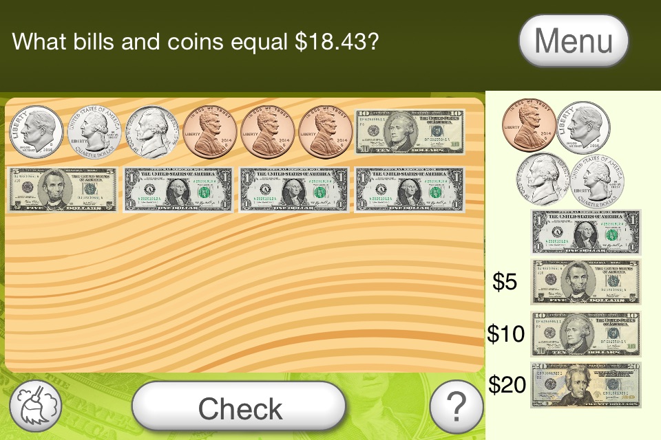 Counting Bills & Coins screenshot 4