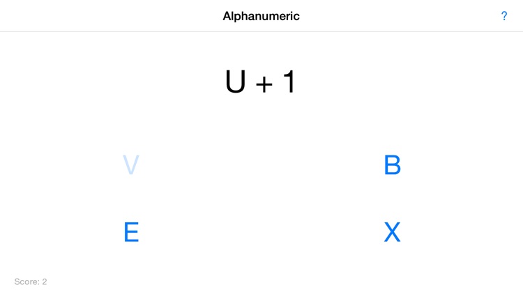 Alphanumeric・A Game of Counting Letters