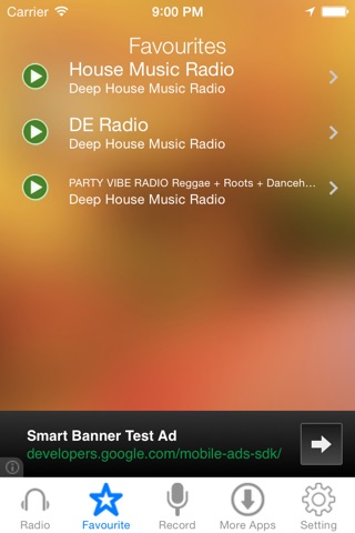 Deep House Music Radio Recorder screenshot 3