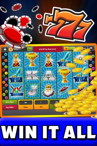 777 Gold Casino Slots - Win The Lucky Fish In Old Las Vegas Tournaments With Poker And 21 Free screenshot 2