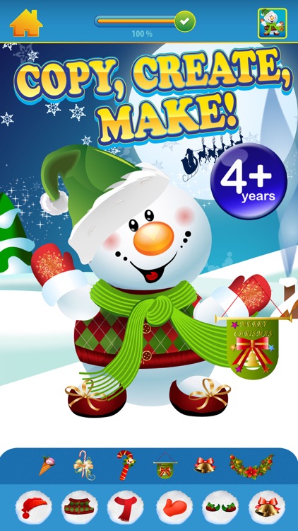 Snowman Mania Design Quest Free App screenshot-3