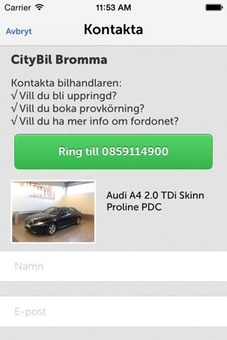 CityBil Bromma screenshot 2