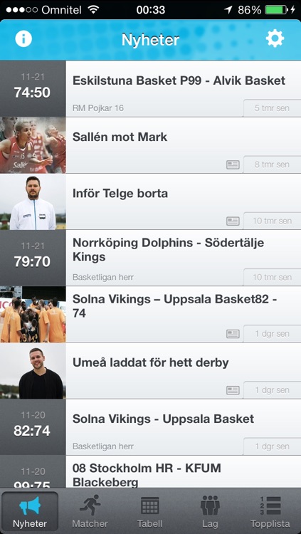 Basketappen Live