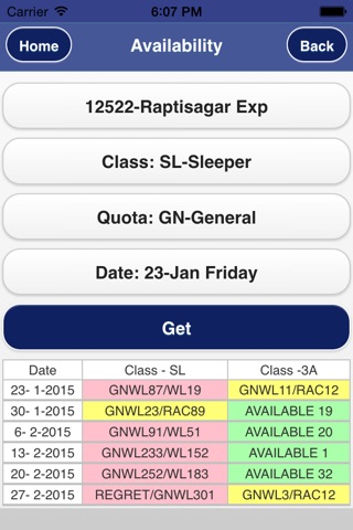 Rail PNR Inquiry - IRCTC Info screenshot 4